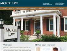 Tablet Screenshot of mckeelawmaine.com